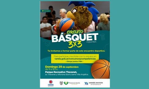 Evento de Básquet 3X3 en Florencio Varela